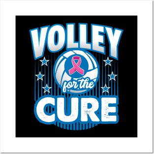 Volleyball For the Cure' Cancer Awareness Volleyball Posters and Art